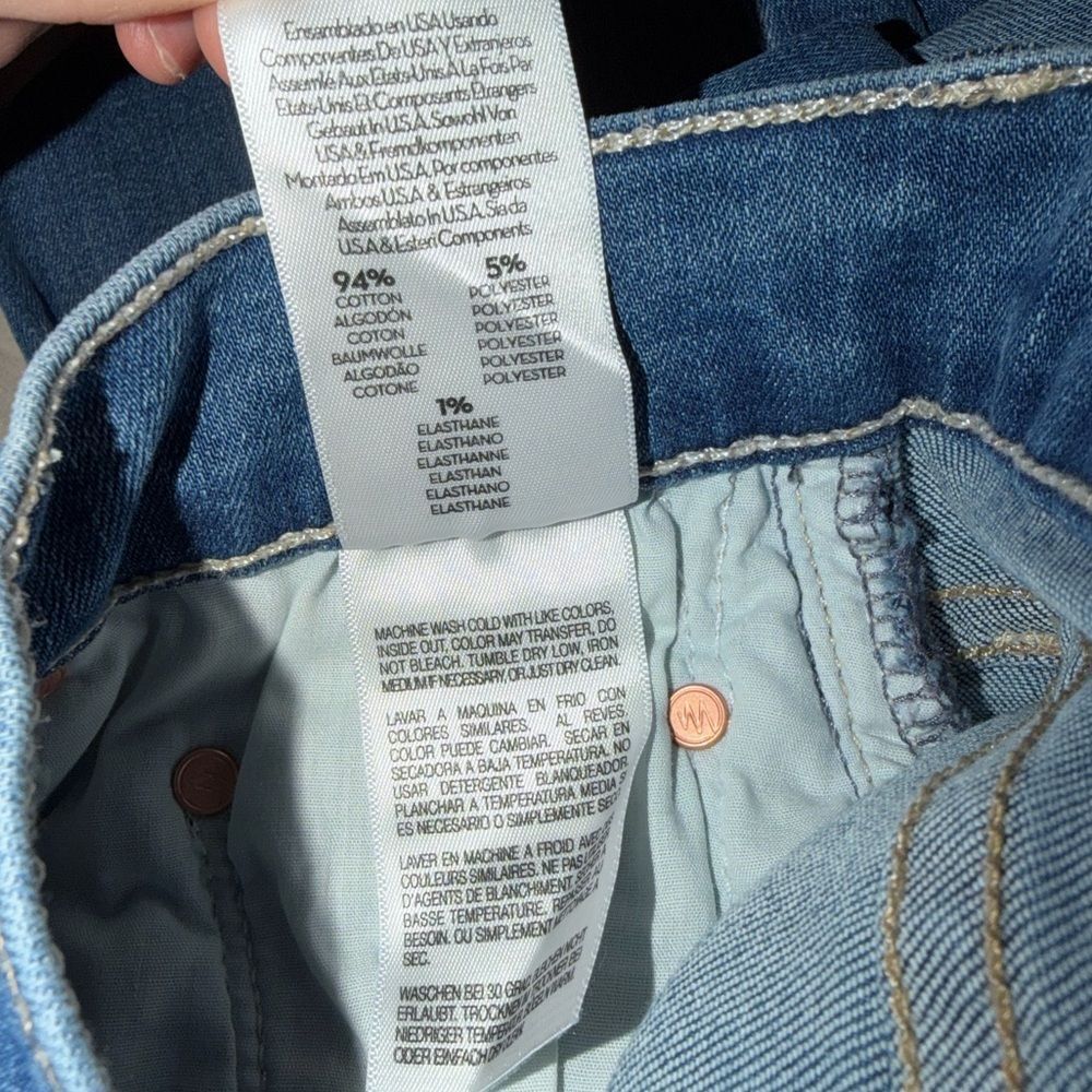 NWT Mother Denim Mid Rise Rider Ankle Jeans - Picture 9 of 10